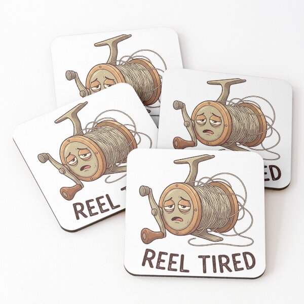 Item preview, Reel Tired Funny Fishing Pun Dad Joke designed and sold by EverBranz-stor.