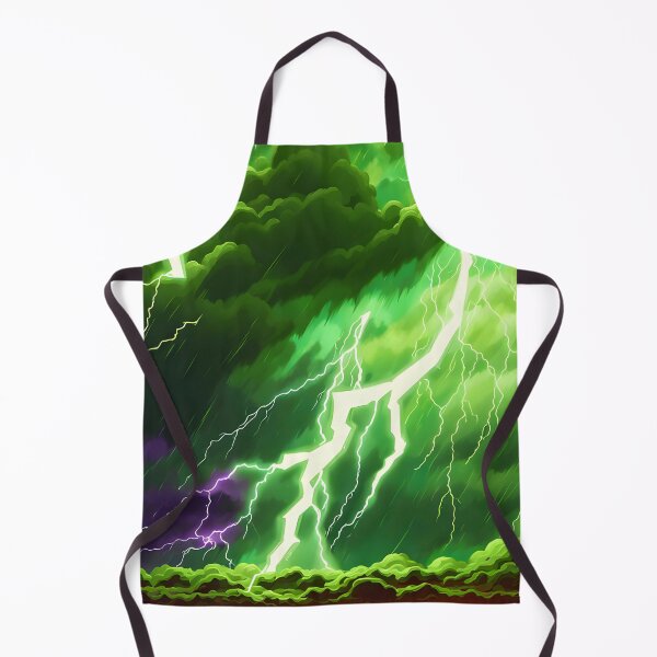 Item preview, Green Lightning Bolt in Thunderstorm, Ai Generated Art  designed and sold by ACC .