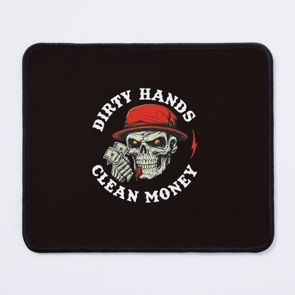 Item preview, Dirty Hands Clean Money Skull designed and sold by ImeldaSparks.