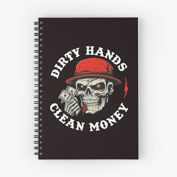 Item preview, Dirty Hands Clean Money Skull designed and sold by ImeldaSparks.