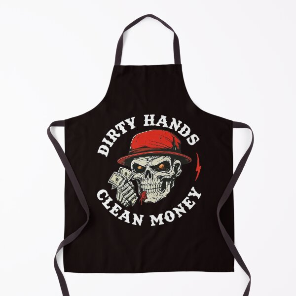 Item preview, Dirty Hands Clean Money Skull designed and sold by ImeldaSparks.