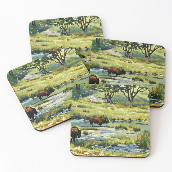 Item preview, Wilderbeast Watering Hole designed and sold by tomorrowsart.