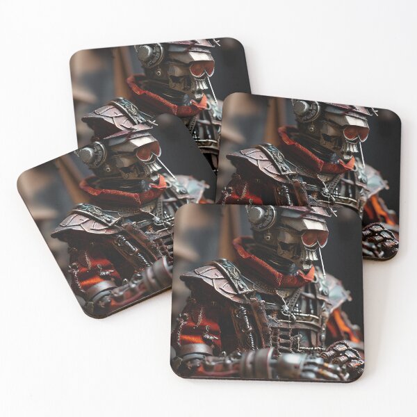 Item preview, Metallic samurai warrior in steampunk style designed and sold by Mianku | Für das Leben.