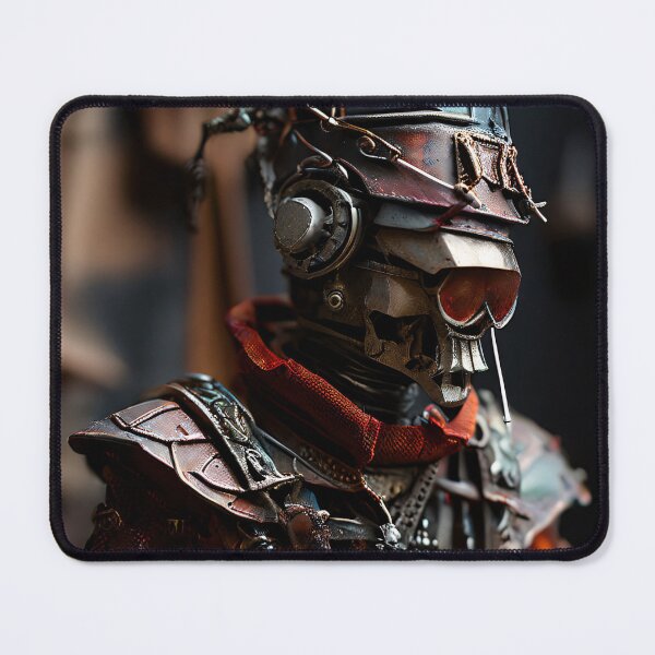 Item preview, Metallic samurai warrior in steampunk style designed and sold by Mianku | Für das Leben.