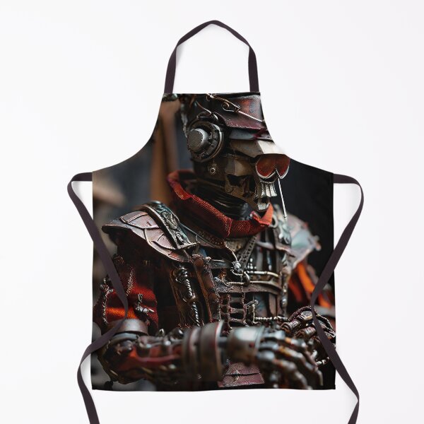 Item preview, Metallic samurai warrior in steampunk style designed and sold by Mianku | Für das Leben.