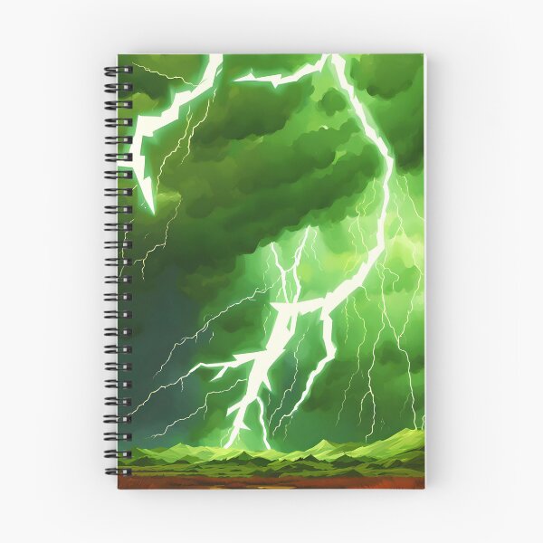 Item preview, Green Lightning Bolt in Thunderstorm, Ai Generated Art  designed and sold by ACC .