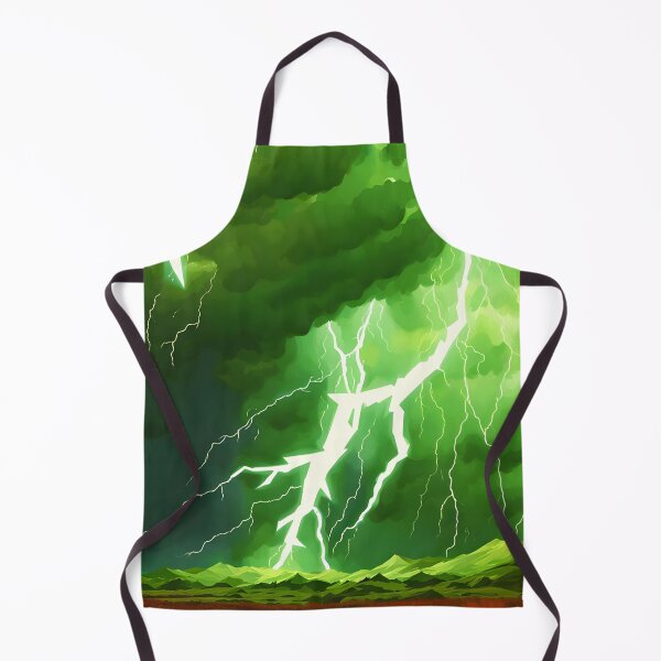 Item preview, Green Lightning Bolt in Thunderstorm, Ai Generated Art  designed and sold by ACC .