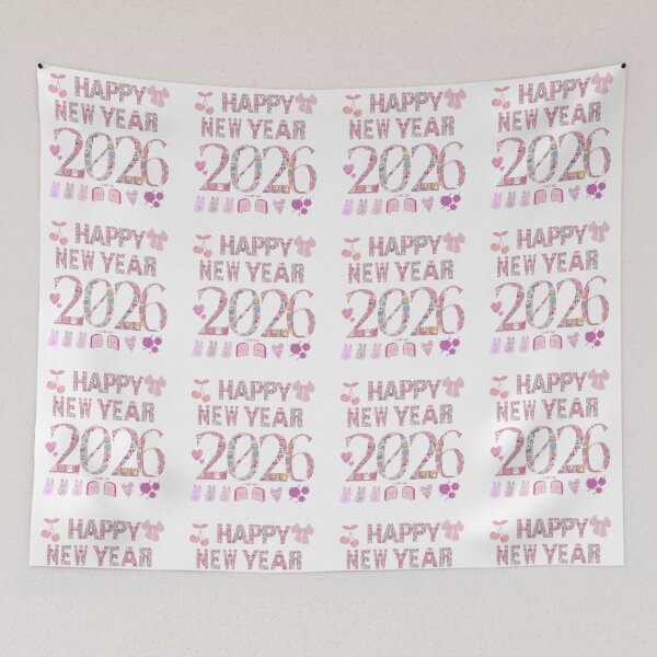 Item preview, Merry Christmas & Happy New Year – Cute Holiday 2026 designed and sold by Ditstyle.