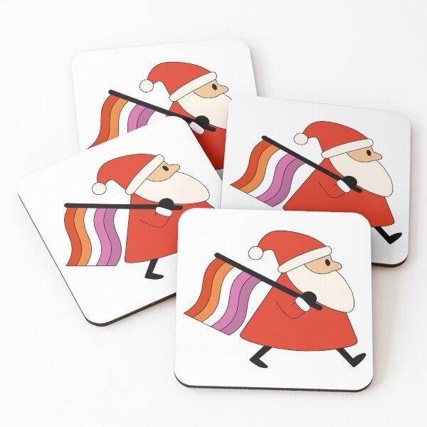 Item preview, Lesbian Pride Santa Bringing Christmas Cheer designed and sold by Cannaxes Studio.