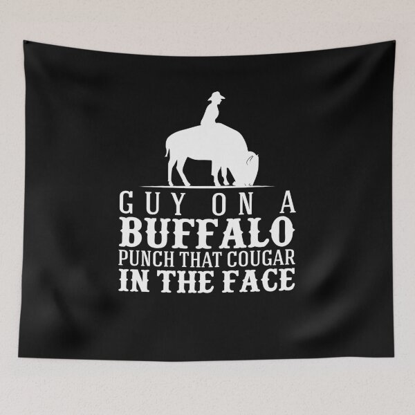 Item preview, Guy on a Buffalo Punch That Cougar V4 designed and sold by TeeTimeGuys.