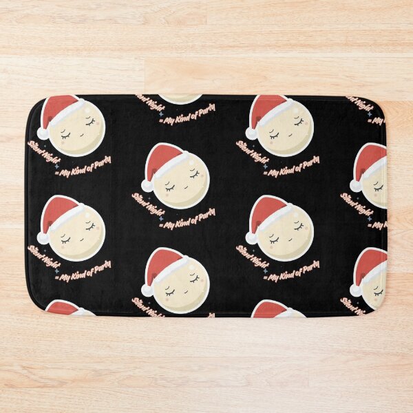 Item preview, Silent Night = My Kind of Party – Cozy Introvert Humor, Full Moon Holiday designed and sold by PIXelayDesigns.