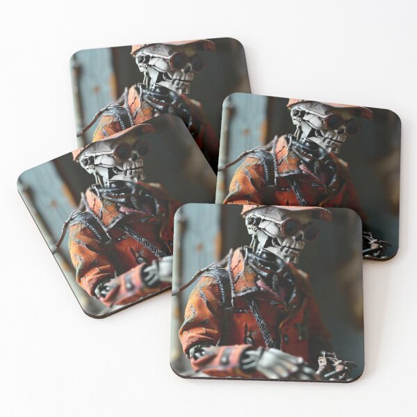 Item preview, Skeleton figure in orange worker's outfit designed and sold by Mianku | Für das Leben.