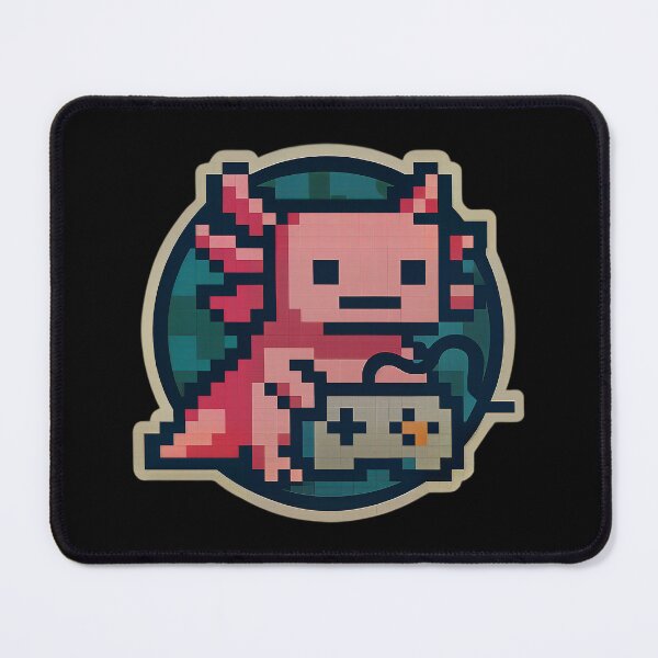 Item preview, Gaming Axolotl - Cute Retro Pixel Style designed and sold by tonylau81.
