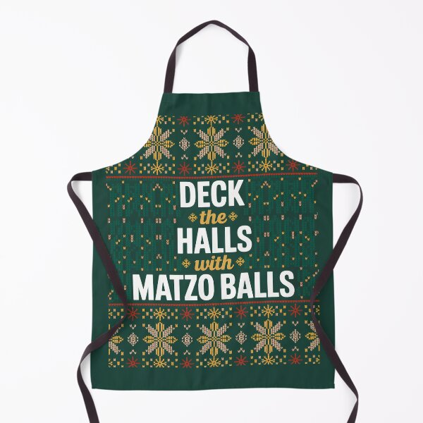 Item preview, Deck The Halls with Matzo Balls – Funny Chanukah Jewish Holiday Design designed and sold by Millsoft.