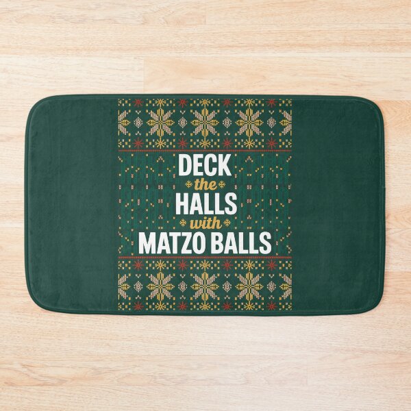 Item preview, Deck The Halls with Matzo Balls – Funny Chanukah Jewish Holiday Design designed and sold by Millsoft.