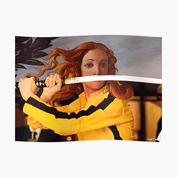 Venus von Sandro Botticelli und Beatrix Kiddo in Kill Bill Poster
