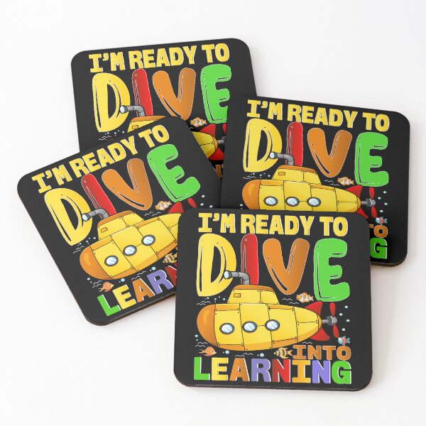 Item preview, Ready to Dive into Learning Submarine Cartoon designed and sold by Nocturnal-Vines.