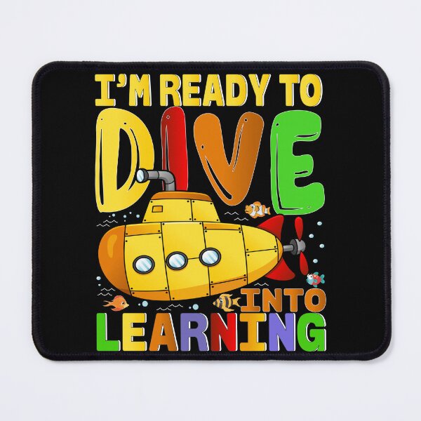 Item preview, Ready to Dive into Learning Submarine Cartoon designed and sold by Nocturnal-Vines.
