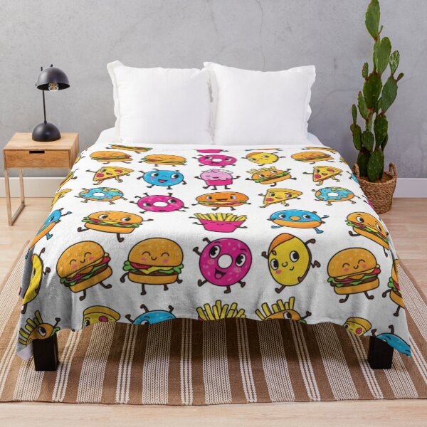 Item preview, Playful Junk Food Micro Pattern – Seamless Cartoon Snack Design designed and sold by BlueYasmine.