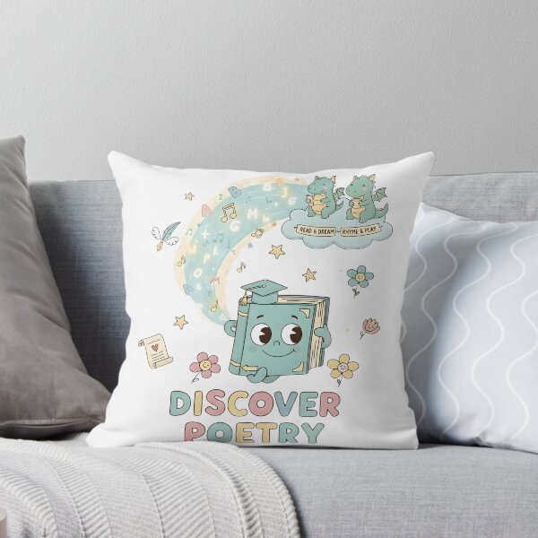 Item preview, Discover poetry: Fantasy book, adorable dragons, reading, adventure, art. designed and sold by VibranPalette.