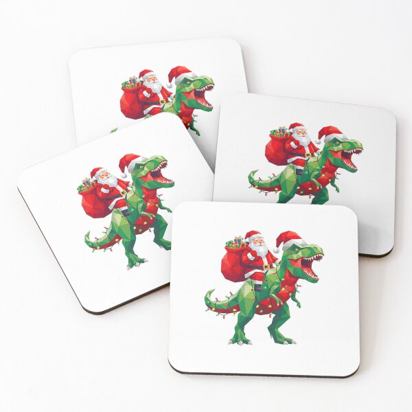 Item preview, Santa Riding Dinosaur Polygon  designed and sold by khdmalakarak.