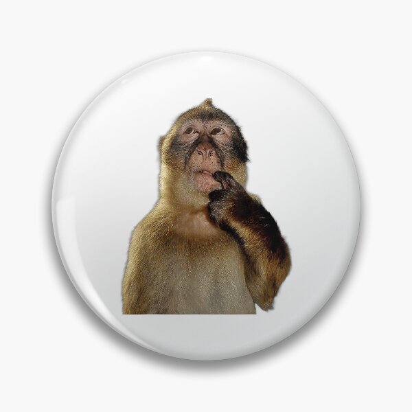 Item preview, Thinking Monkey Funny Expression designed and sold by khdmalakarak.