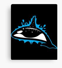 Orca Killer Whale Blue Cool Canvas Print