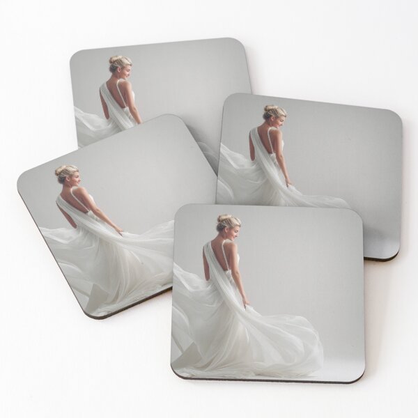 Item preview, Model twirls in flowing white dress designed and sold by anytka.
