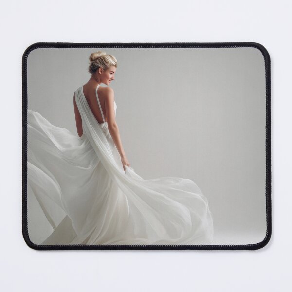 Item preview, Model twirls in flowing white dress designed and sold by anytka.