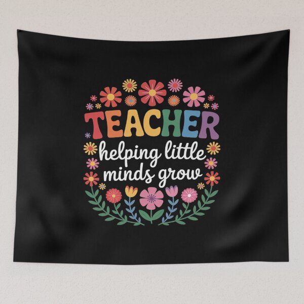 Item preview, Helping Little Minds Grow Wildflowers Teacher Back To School Men Women Kids  designed and sold by InspiredFoul.