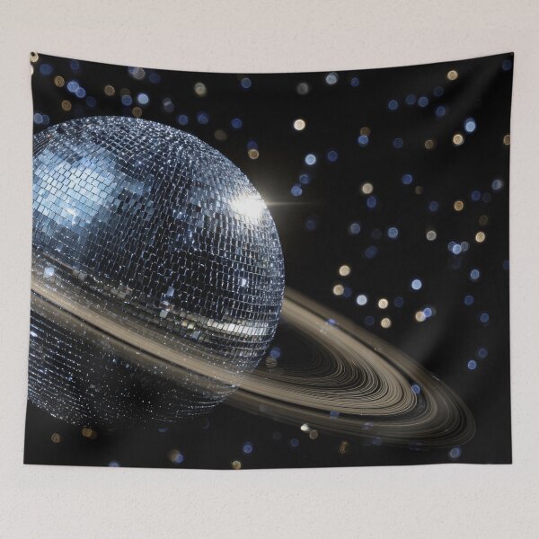 Item preview, Ringed disco ball planet designed and sold by anytka.
