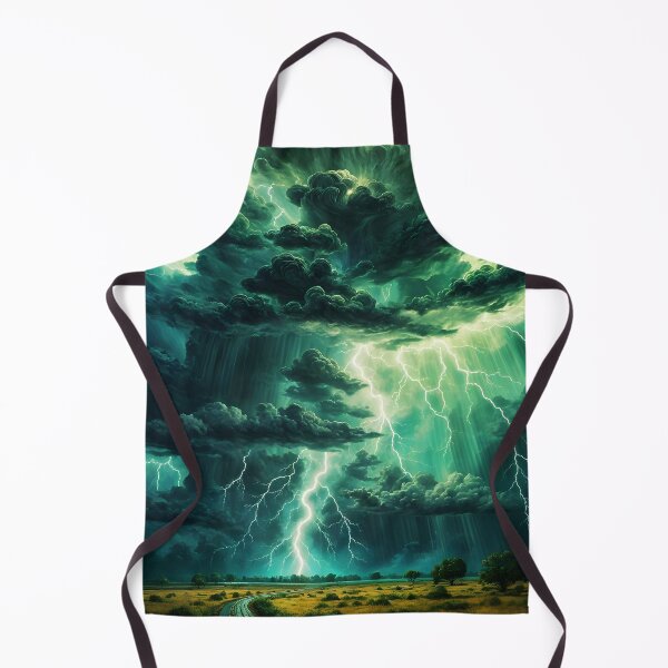 Item preview, Green Lightning Bolt in Thunderstorm, Ai Generated Art  designed and sold by ACC .