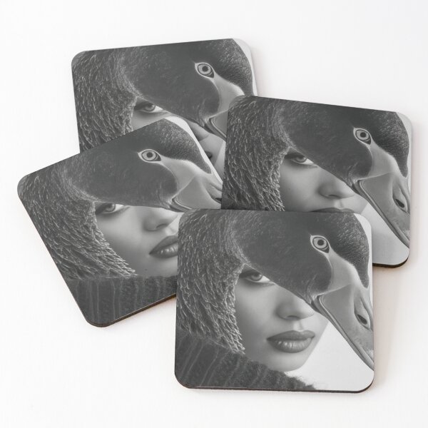 Item preview, Duck and woman merge in art designed and sold by anytka.