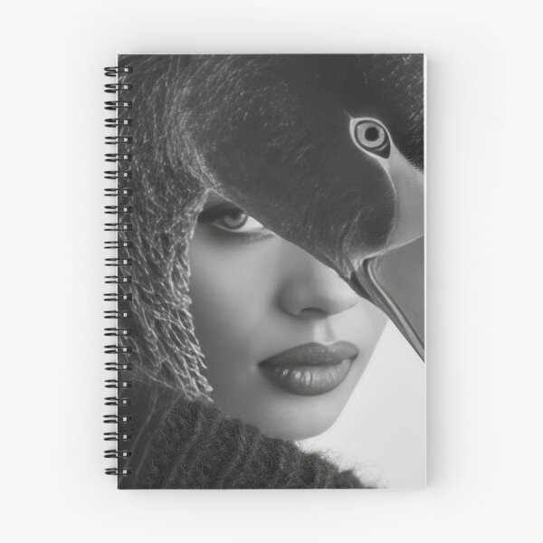 Item preview, Duck and woman merge in art designed and sold by anytka.