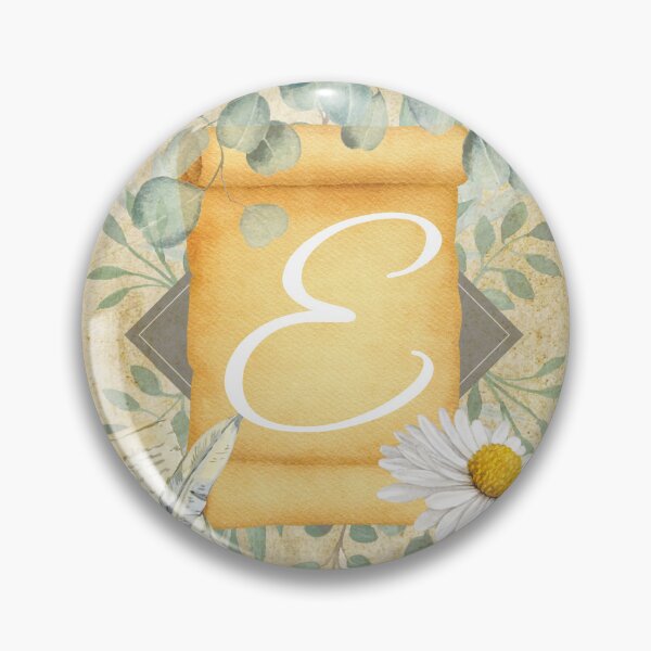 Item preview, Letter E – Vintage Botanical Alphabet – Floral Initial Wall Art – Cottagecore Decor designed and sold by Unefleuralafois.