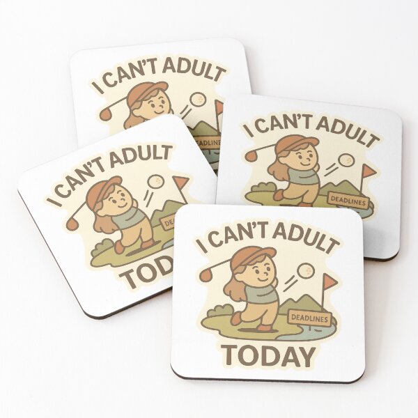 Item preview, I Can’t Adult Today Swing Golfer Girl designed and sold by DivinelyAligned8.