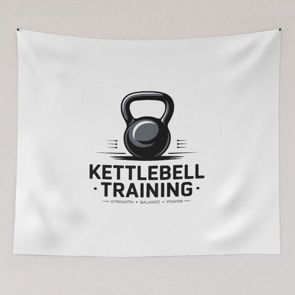 Item preview, SWING HARD. STAY STRONG. – Kettlebell Fitness T-Shirt Design designed and sold by SoftyDesigns.