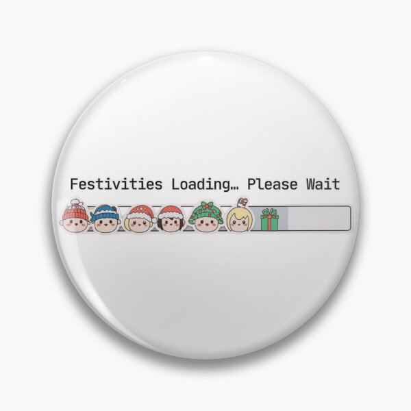 Item preview, Festivities Loading… Please Wait 2 – Cozy Introvert Holiday Humor, Kawaii Christmas designed and sold by PIXelayDesigns.