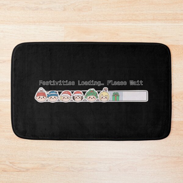 Item preview, Festivities Loading… Please Wait 2 – Cozy Introvert Holiday Humor, Kawaii Christmas designed and sold by PIXelayDesigns.