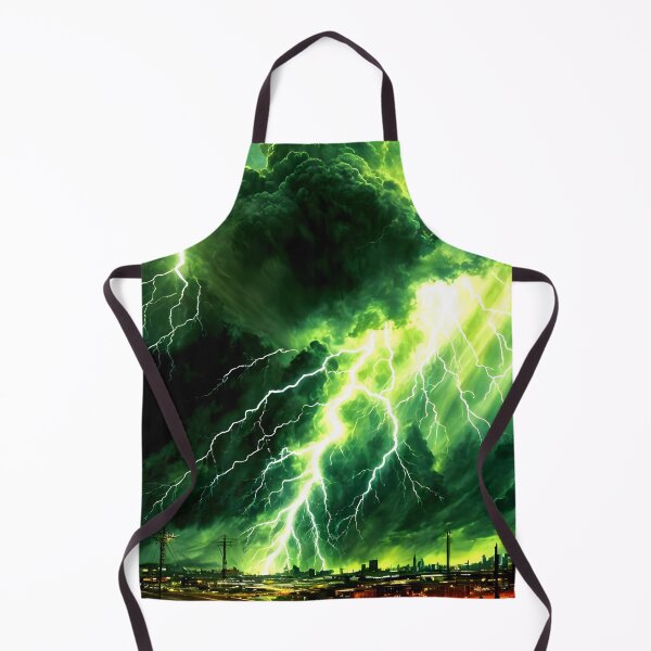 Item preview, Green Lightning Bolt in Thunderstorm, Ai Generated Art  designed and sold by ACC .