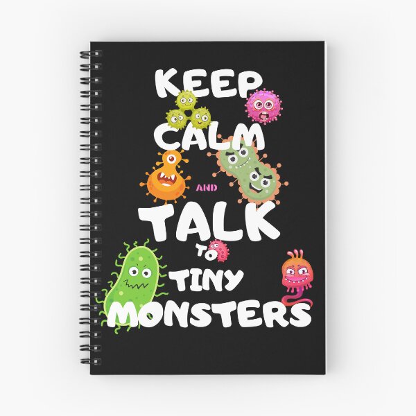 Item preview, Funny Bacteriologist Gift – Keep Calm and Talk to Tiny Monsters T-Shirt designed and sold by BLAKZONE.