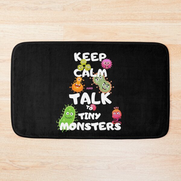 Item preview, Funny Bacteriologist Gift – Keep Calm and Talk to Tiny Monsters T-Shirt designed and sold by BLAKZONE.