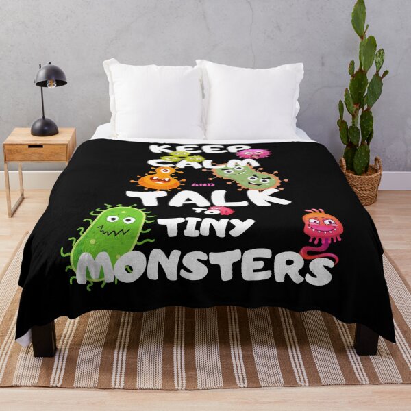 Item preview, Funny Bacteriologist Gift – Keep Calm and Talk to Tiny Monsters T-Shirt designed and sold by BLAKZONE.