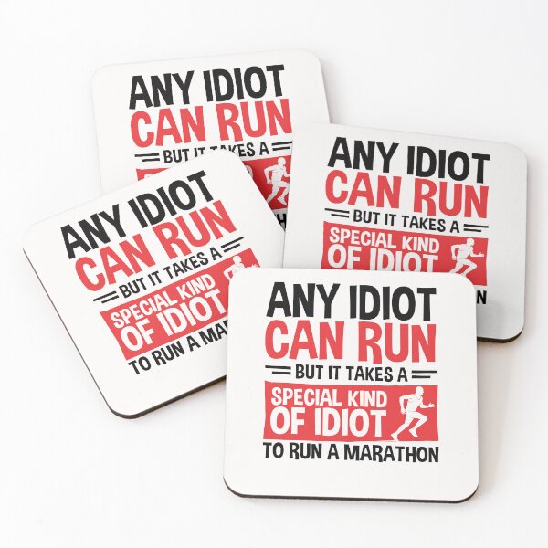 Item preview, Any Idiot Can Run But It Takes a Special Kind of Idiot to Run a Marathon designed and sold by jaygo.