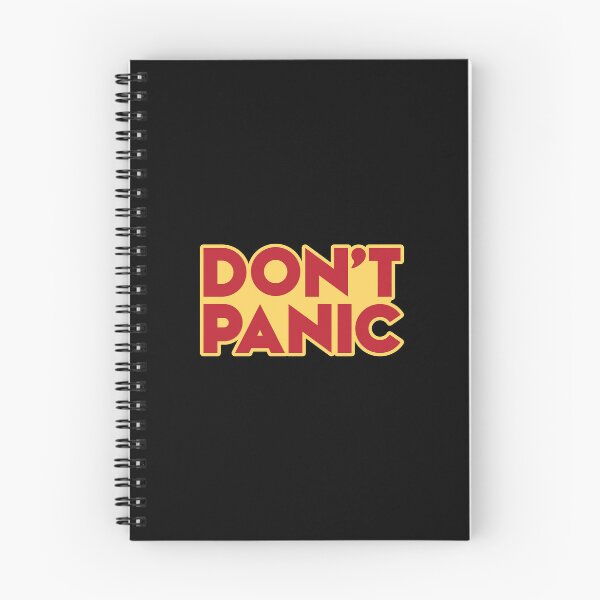 Item preview, dont panic, 42, the hitchhikers guide to the galaxy designed and sold by Captain Banjo.