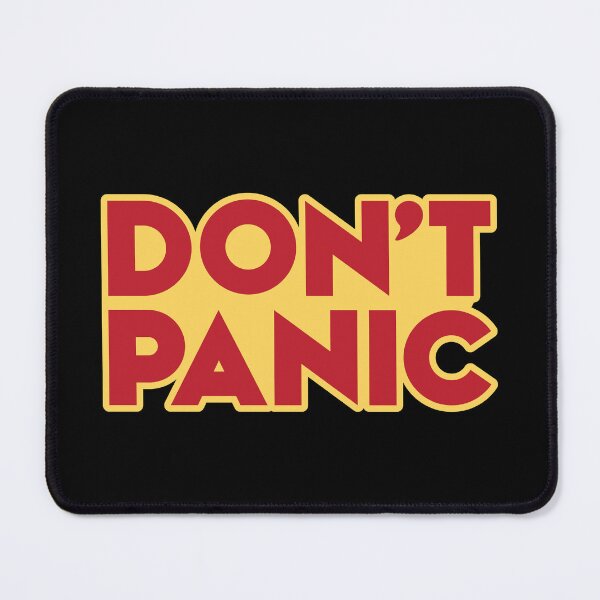 Item preview, dont panic, 42, the hitchhikers guide to the galaxy designed and sold by Captain Banjo.