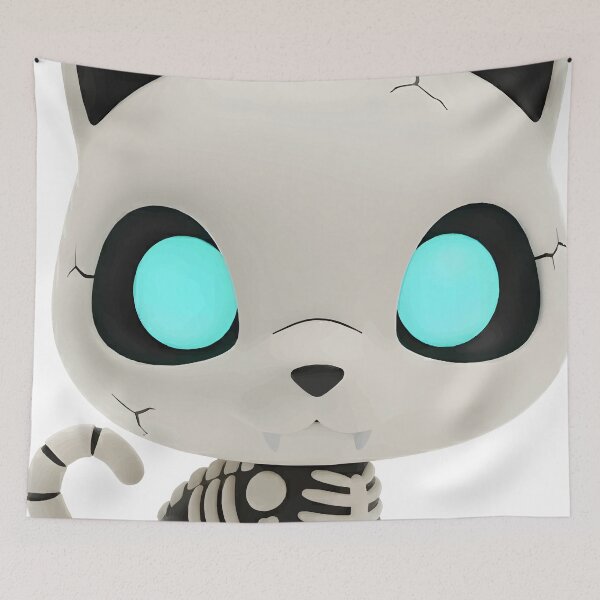 Item preview, Lisk the Skeleton Cat designed and sold by ClubofStitches.