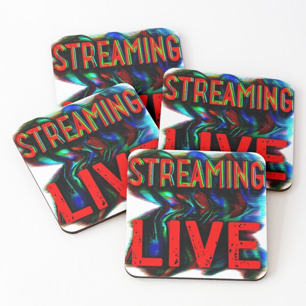 Item preview, Streaming Live - Dark Cyberpunk Neon Glitch Aesthetic designed and sold by Cairo-Ink.