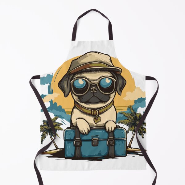 Item preview, Pug on Vacation designed and sold by ClubVacay.