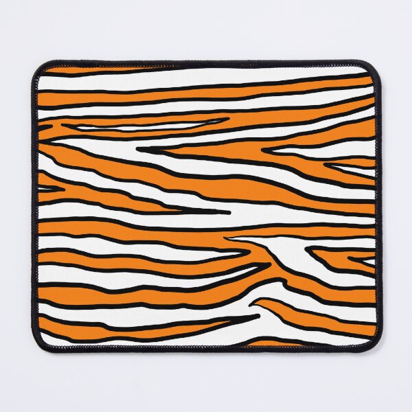 Item preview, Animal Print in Stripes of Orange, White & Black designed and sold by Liz Redbrake.
